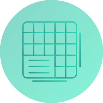 Table Data Vector Icon