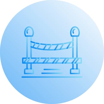 Do Not Cross Line Vector Icon