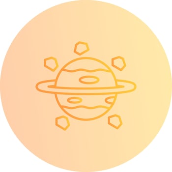 Saturn Vector Icon