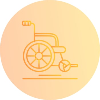 Wheel Chair Vector Icon