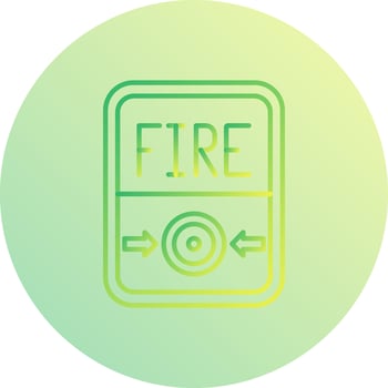 Fire Button Vector Icon
