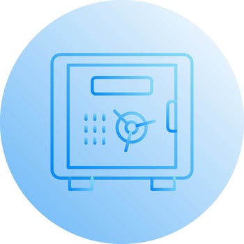 Safe Box Vector Icon
