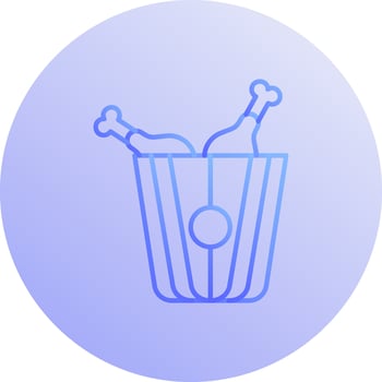 Fried Chicken Vector Icon