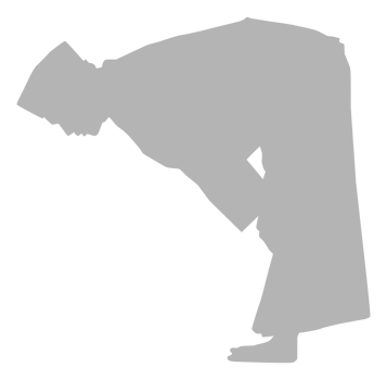 Ruku, Bowing down is an essential pillar of prayer, a part of prayers, the head is bowed and the knees are bowed with both hands, which is one of the essential parts of the prayers in Islam or Moslem. png