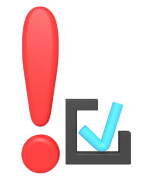Checklist reminder of 3d icon png
