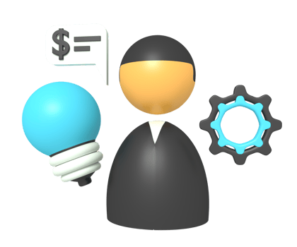 Investor man of 3d icon png