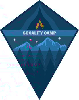 Colorful Camping Logo Vector