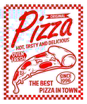 Vintage Pizza Poster vector