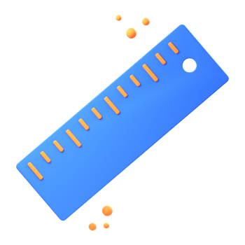 3D ruler scale illustrations render of precise and versatile ruler scale icon designs. Perfect for measuring and drawing accurate lines and shapes. png