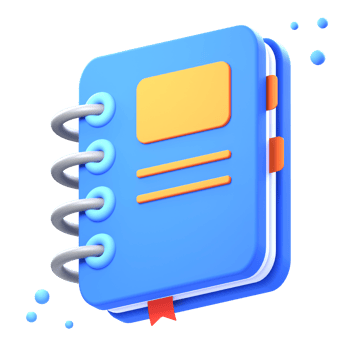 3D diary book illustrations render of charming and personal diary book designs. Perfect for capturing memories, thoughts, and reflections. png