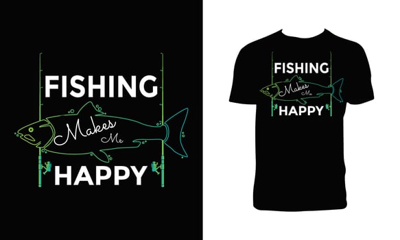 Fishing Vector T Shirt Design.