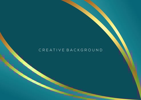 bluish green with luxury line background vector