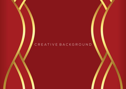 red with luxury line design modern background vector