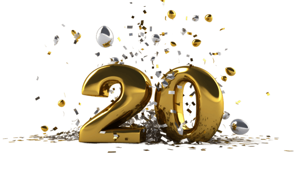 20 alphabet on transparent background png
