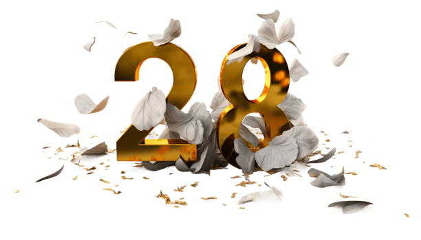 28 alphabet on transparent background png