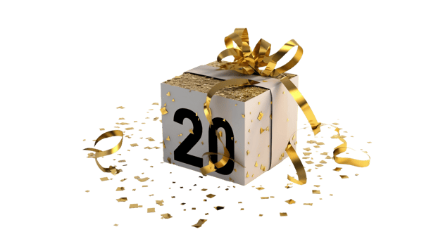 20 alphabet on transparent background png
