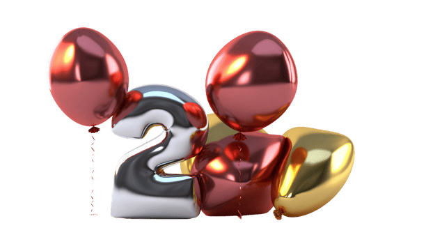 2 alphabet on transparent background png