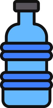 Plastic bottle Vector Icon Design