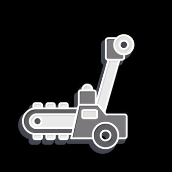 Icon Trencher. related to Construction Vehicles symbol. glossy style. simple design editable. simple illustration vector