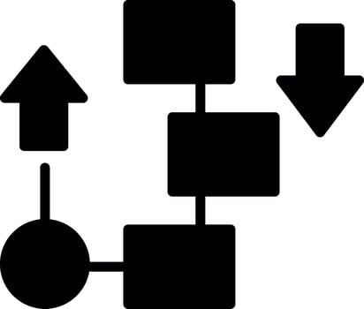 Flow diagram Vector Icon Design