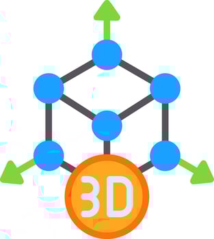 3d modeling Vector Icon Design