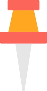 Push pin Vector Icon Design