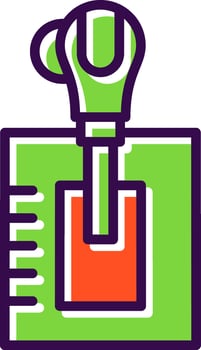 Automatic transmission Vector Icon Design