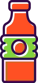 Water bottle Vector Icon Design