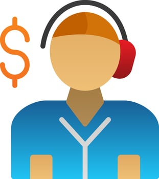Salesman Vector Icon Design