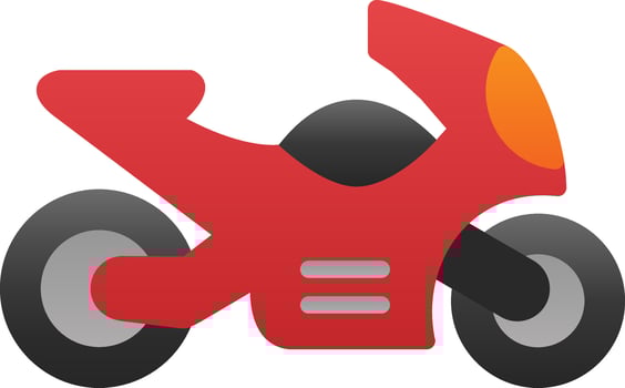 Motorcycle Vector Icon Design