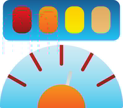 Mileage Vector Icon Design