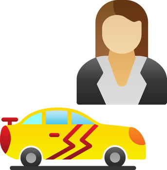 Saleswoman Vector Icon Design