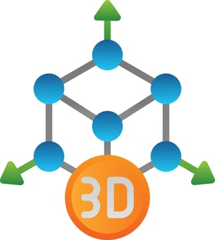 3d modeling Vector Icon Design
