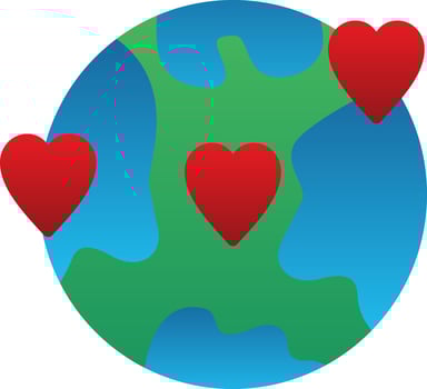Mother earth day Vector Icon Design