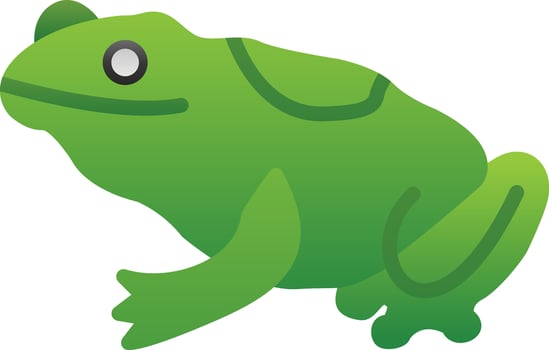 Frog Vector Icon Design