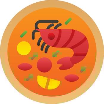 Tom yum Vector Icon Design