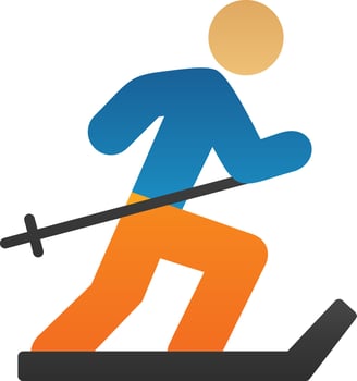 Ski Vector Icon Design