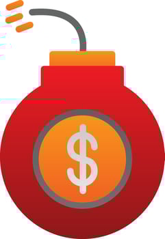 Debt Vector Icon Design