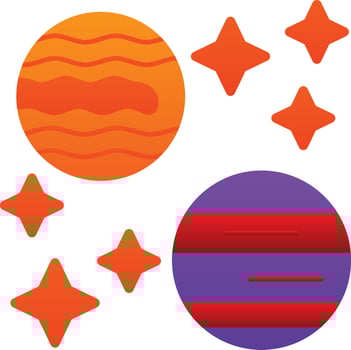 Space Vector Icon Design