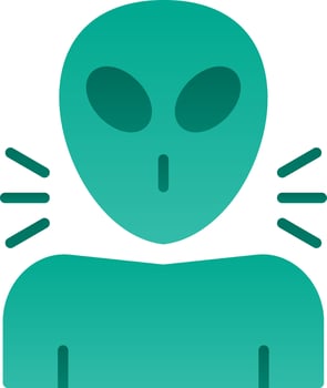 Alien Vector Icon Design