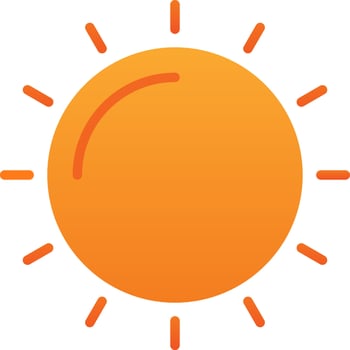 Sun Vector Icon Design