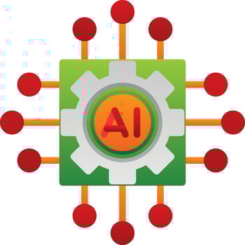 Artificial intelligence Vector Icon Design