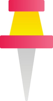 Push pin Vector Icon Design