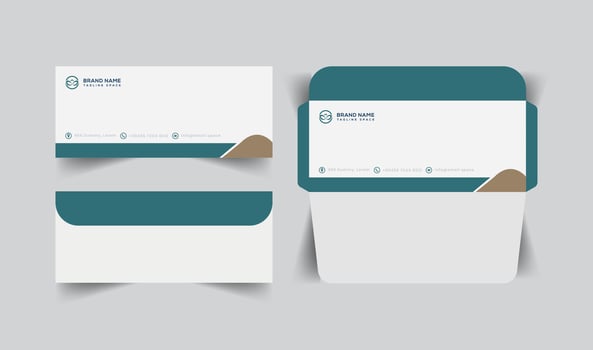 vector modern stylish envelope template design