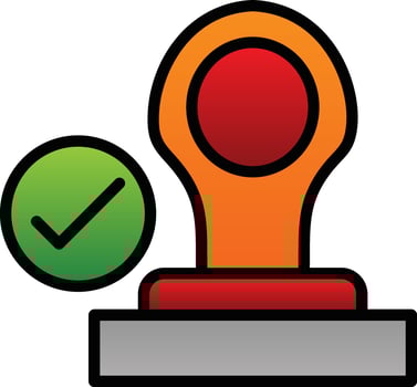Stamp Vector Icon Design