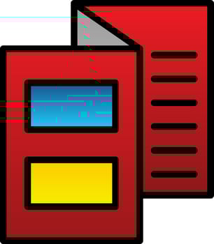 Brochure Vector Icon Design
