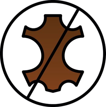 No leather Vector Icon Design