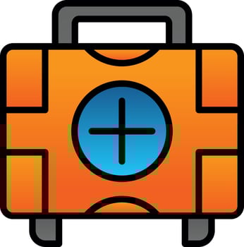 First aid kit Vector Icon Design