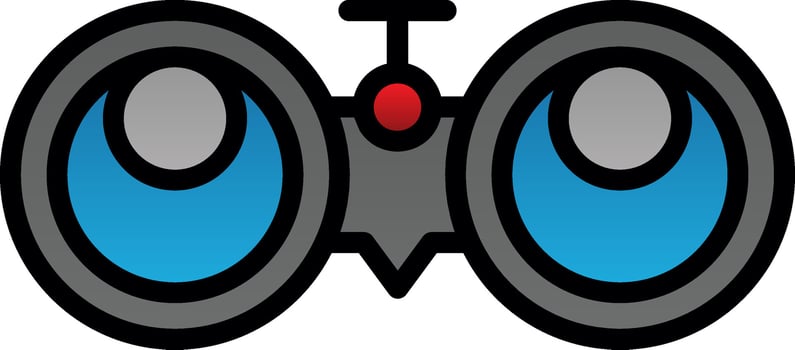 Binocular Vector Icon Design