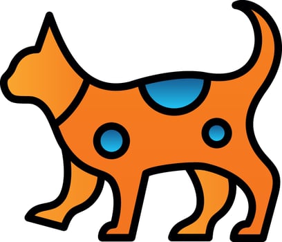 Cat Vector Icon Design